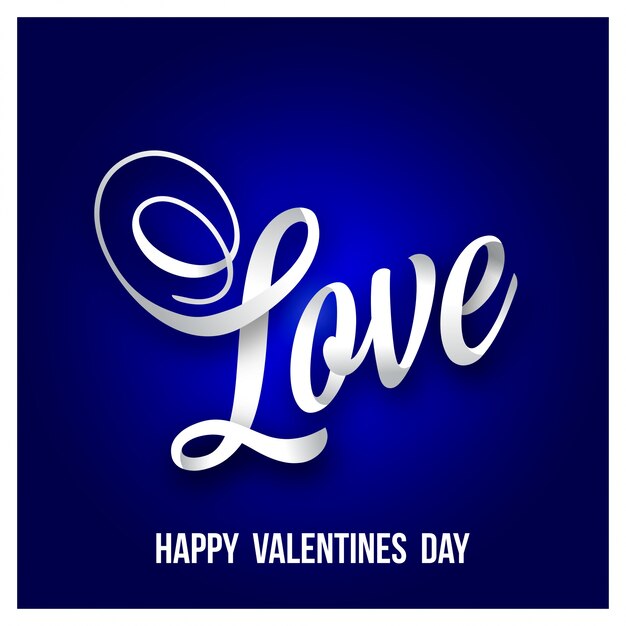 Happy Valentine's day with love and dark purple background