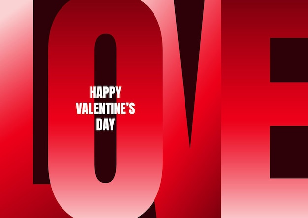 Free vector happy valentines day background with love lettering