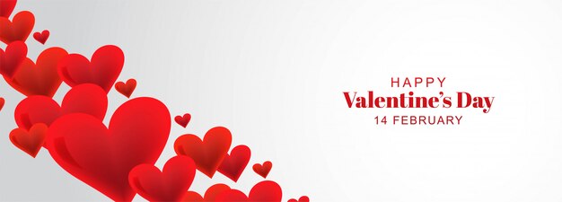 Счастливый день Святого Валентина карты декоративные сердца баннер фон