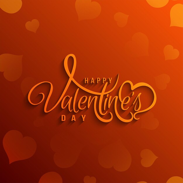 Happy Valentines day celebration greeting card background vector