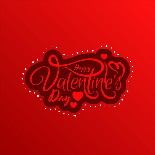 Free vector happy valentines day celebration greeting card background vector