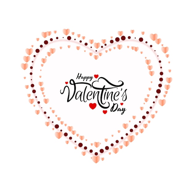 Happy Valentines day celebration greeting love background design vector