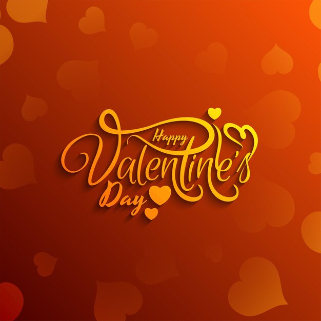 Happy valentines day celebration romantic hearts background  vector
