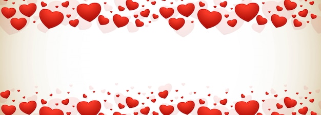 Happy Valentines day decorative hearts background