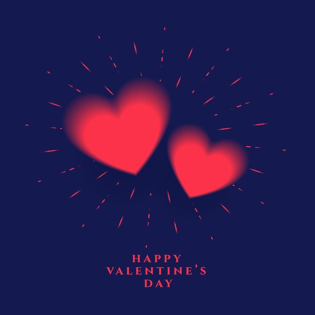 Бесплатное векторное изображение Счастливый день святого валентина фон события с милыми любовными сердцами