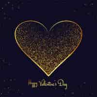 Free vector happy valentines day greeting card with hearts