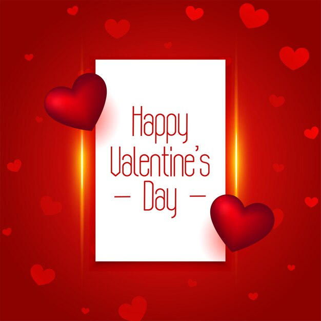 Happy valentines day hearts background design