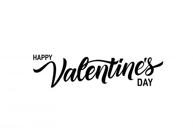 Happy Valentines Day Lettering