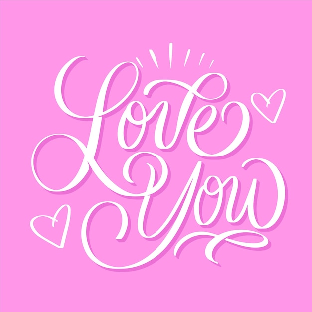 Free vector happy valentines day lettering