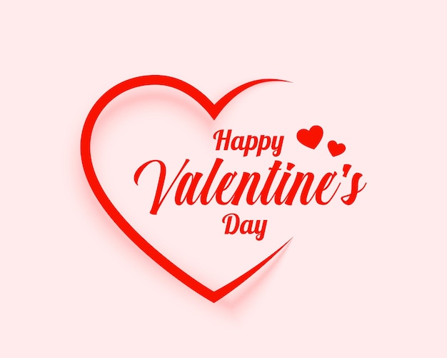 Happy valentines day simple greeting wishes background