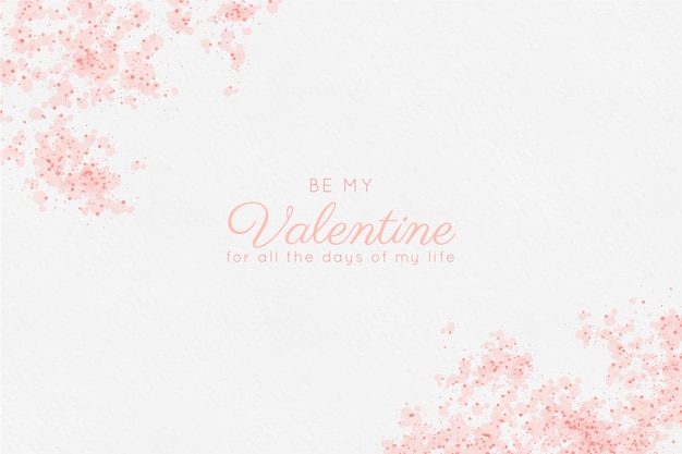 Free vector happy valentines day watercolor background