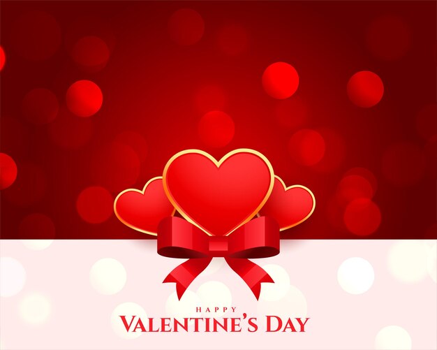 Happy valentines day wishes greeting card design