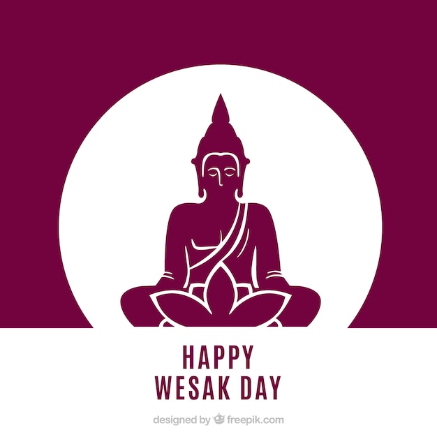 Free vector happy vesak day background