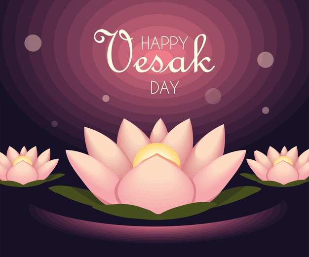 Happy vesak day card