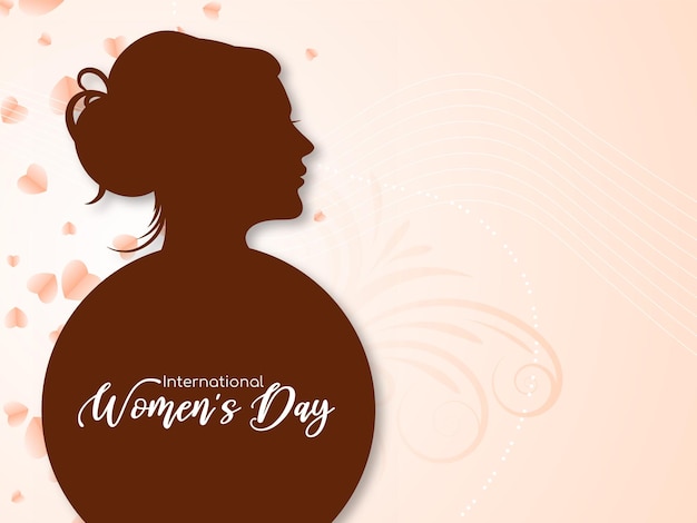 Free vector happy women's day 8 march celebration card design