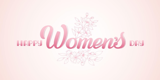 Free vector happy women's day card