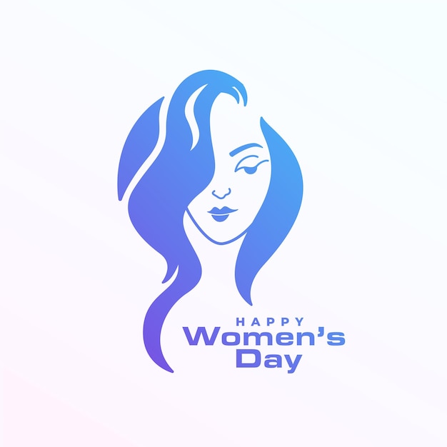 Бесплатное векторное изображение Счастливый женский день празднования фон, чтобы вдохновить женщин