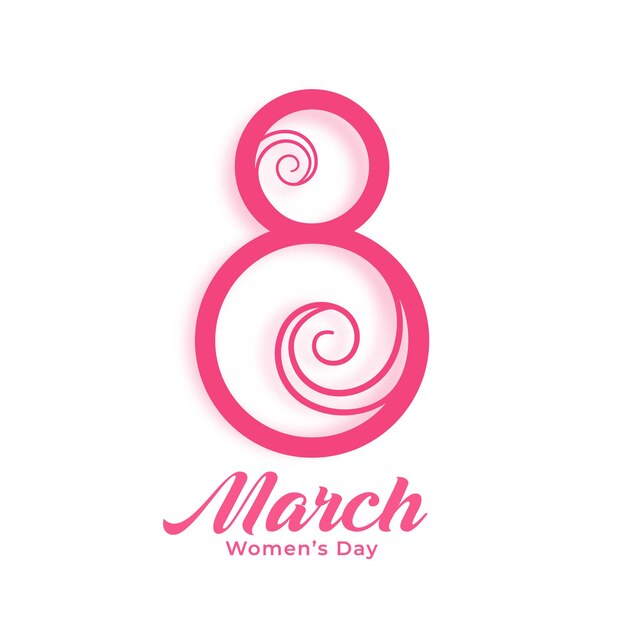 Happy women's day creative background