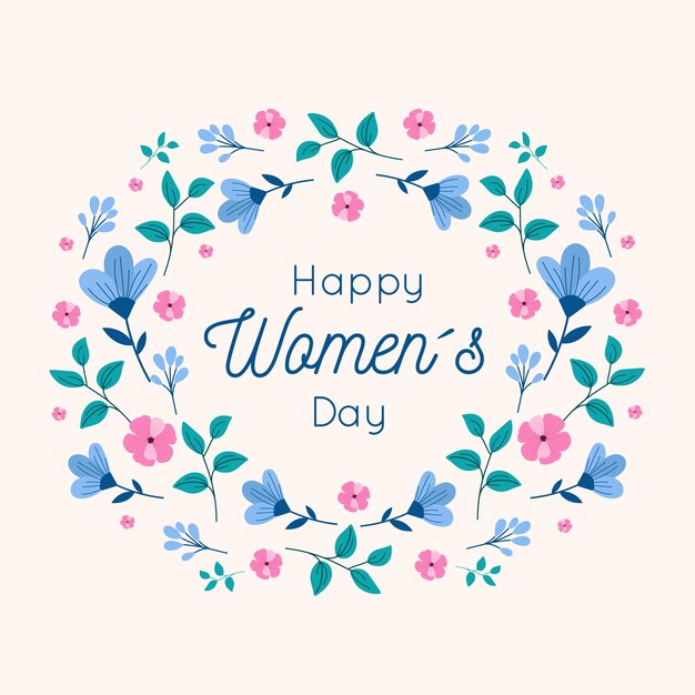 Happy women's day floral design