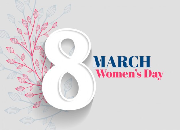 Happy women's day greeting background