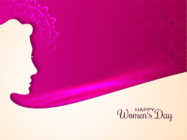Happy women's day greeting background
