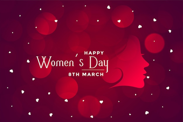 Free vector happy womens day beautiful bokeh banner