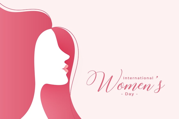 Happy womens day card design