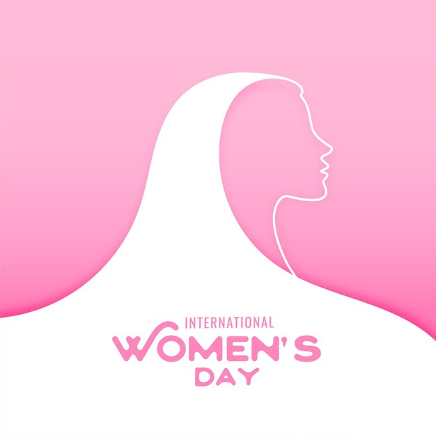Happy womens day wishes card design