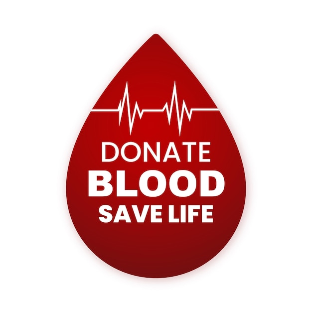 幸せな世界献血者デー赤白背景ソーシャルメディアデザインバナー無料ベクトル