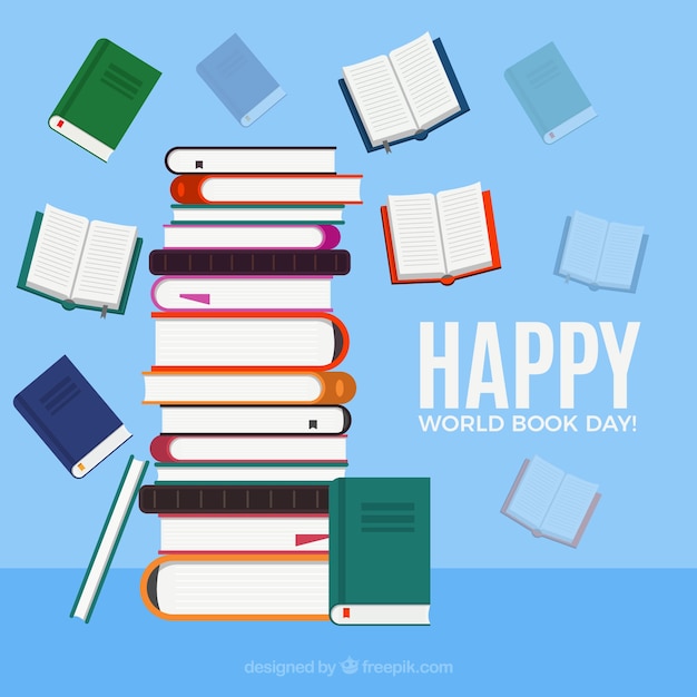 Free vector happy world book day