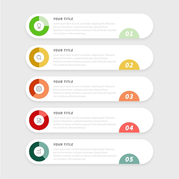 Free vector harvey ball diagrams - infographic