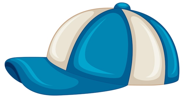 Free vector hat in blue and white colors