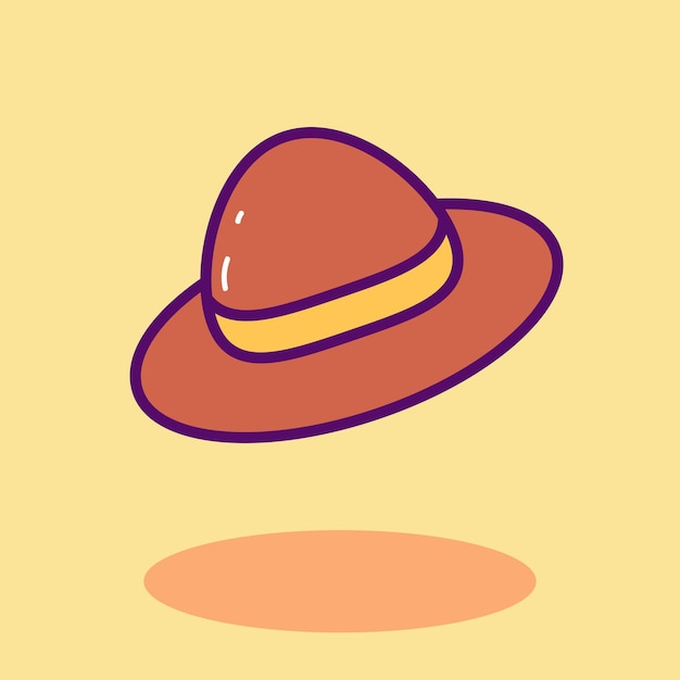 Free Vector hat travel icon illustration