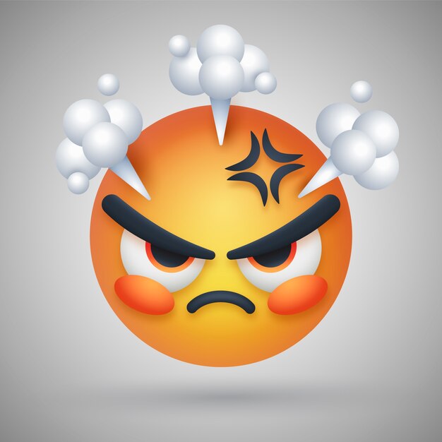 Hate  emoji illustration