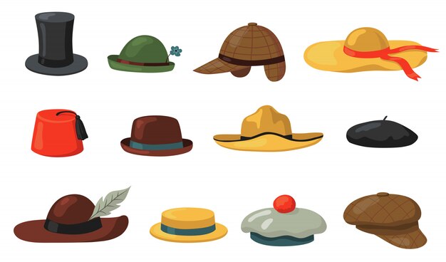 Hats and caps set