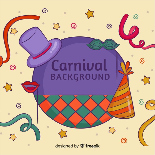 Hats carnival background