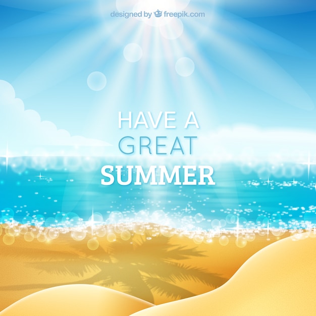 Free vector have a great summer background