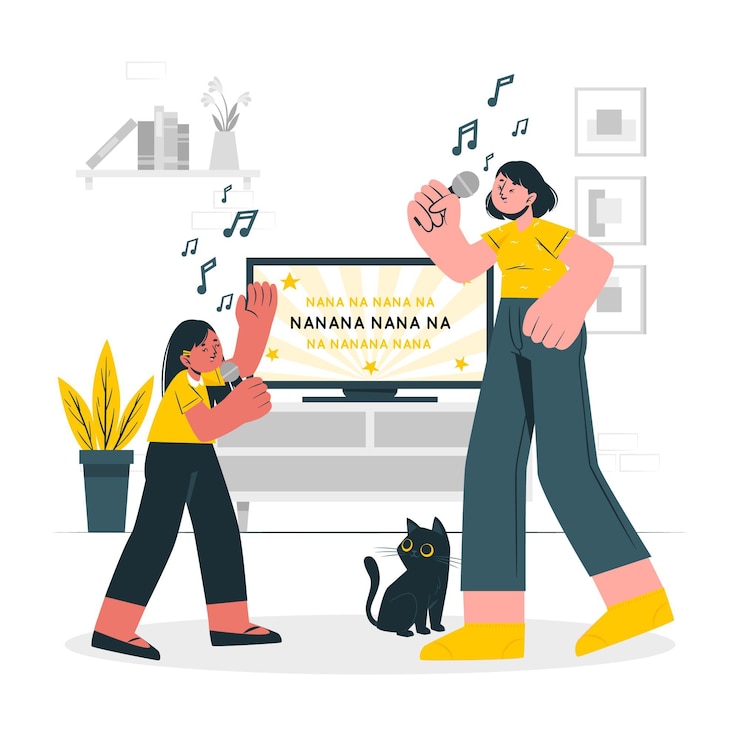 Free Vector having fun concept illustration