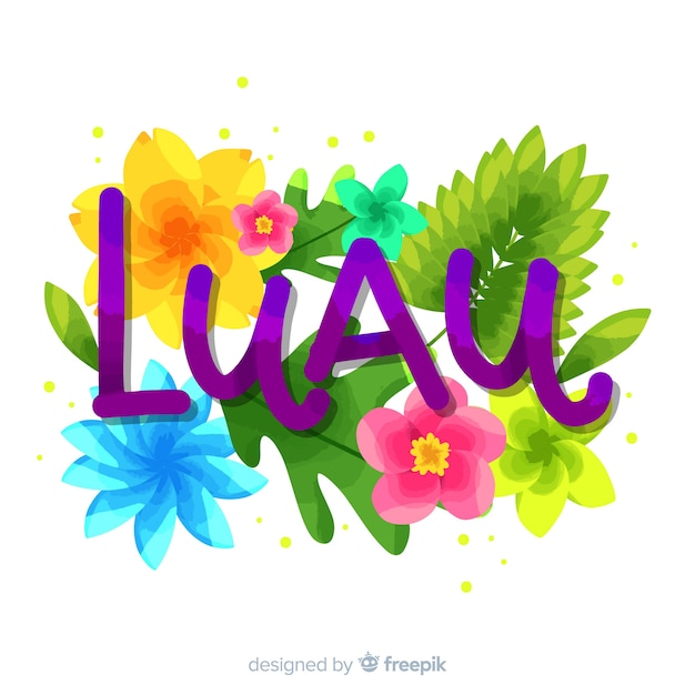 Hawaiian luau background