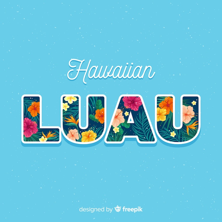 Free Vector hawaiian luau background