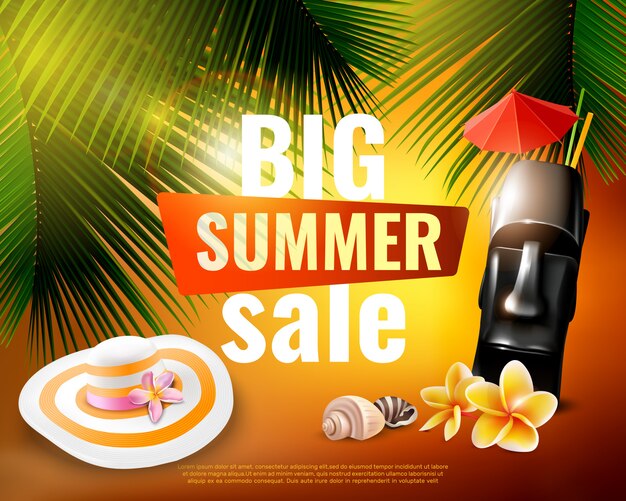 Hawaiian Summer Sale Poster