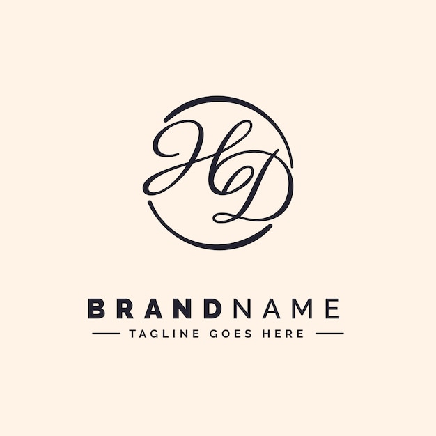 Free vector hd monogram logo template