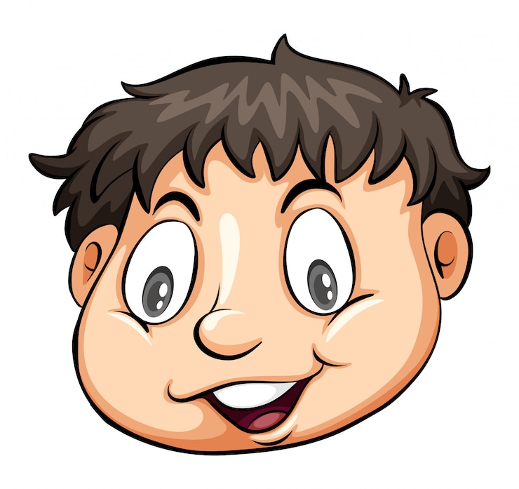 Free Vector a head of a man