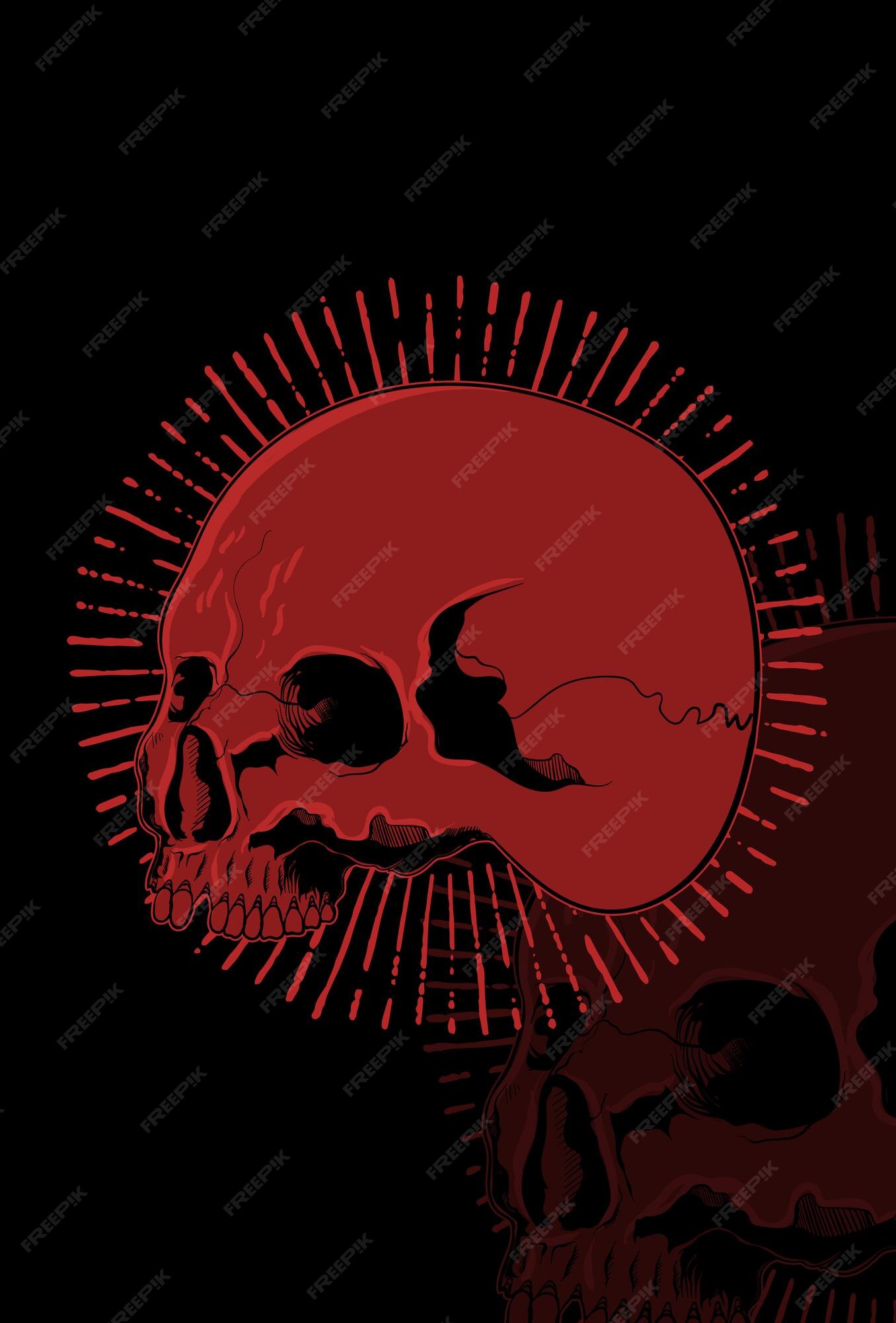 Premium Vector Head Skull Artwork Vector Illustration Premium Vector Head Skull Artwork Vector Illustration