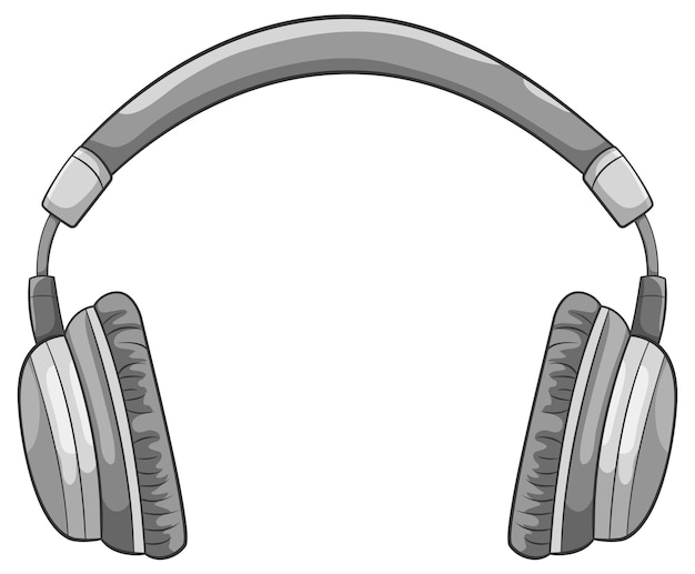 Free vector headphone gadget cartoon isolated