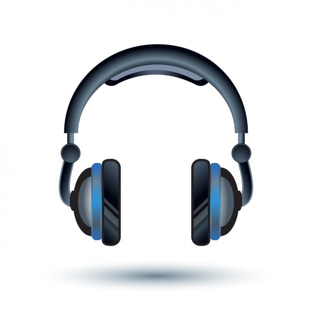 Free vector headphones background design