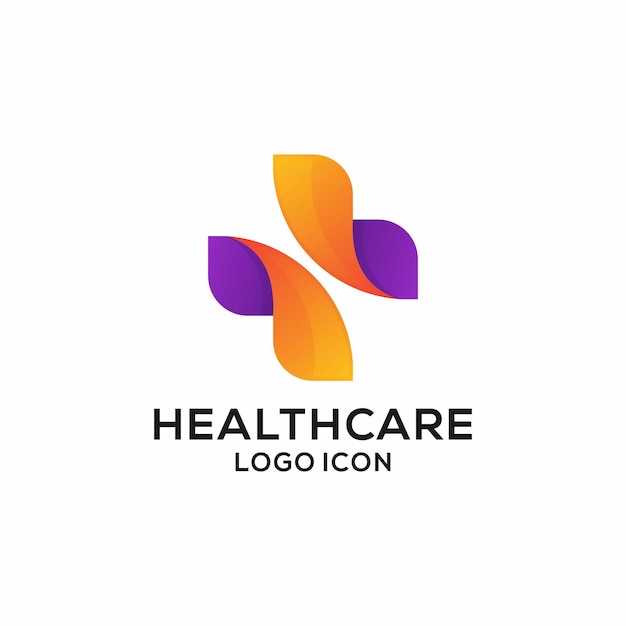 Бесплатное векторное изображение Значок логотипа здравоохранения