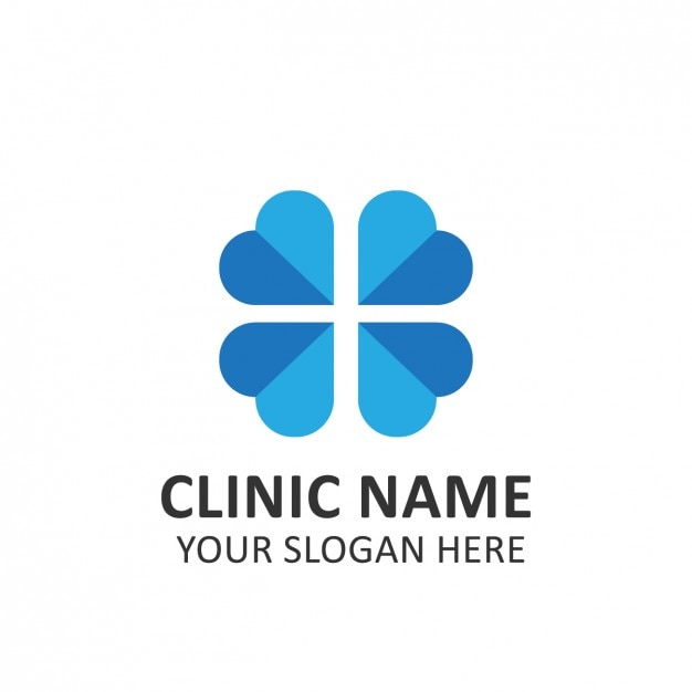 Vettore gratuito health clinic logo template