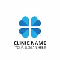 Free vector health clinic logo template