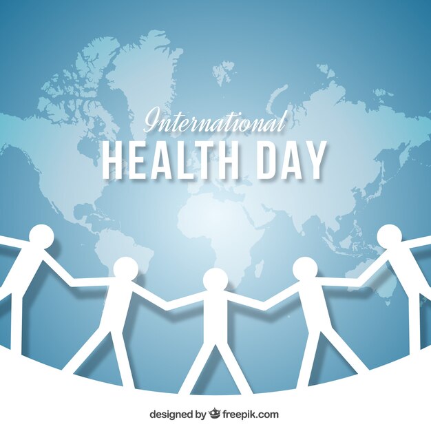 Health day background with cutouts